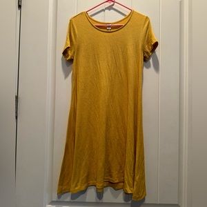 Old navy midi dress size small, color is yellow